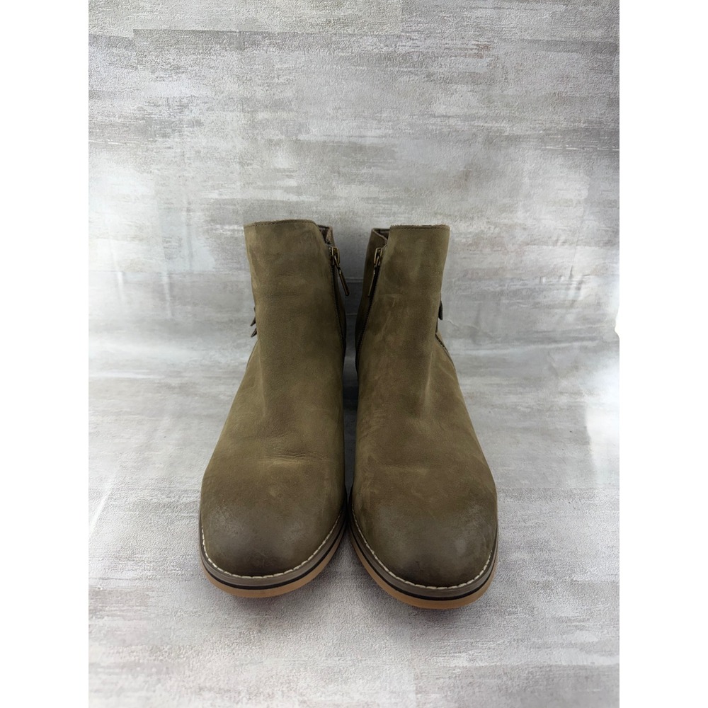 Blondo Waterproof Olive Green Suede Ankle Boots B5859 274 Women Sz 10M